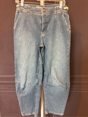 Pilcro faded light blue relaxed boyfriend jeans